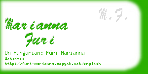 marianna furi business card